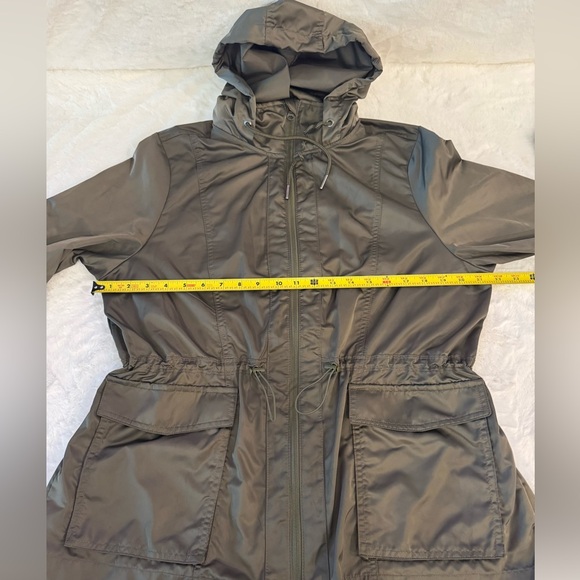 AVIA Army Green Commuter Jacket, Hooded, Zip Front, Lightweight- size L - Picture 11 of 14
